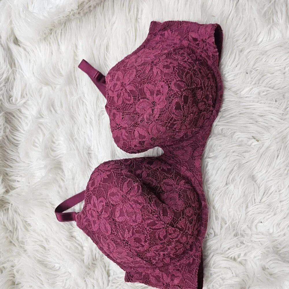 Torrid T Shirt Lightly Lined Heather Cozy Lace 360 Back Smoothing Bra 42D